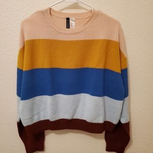 H&M Colorblock Knit Sweater